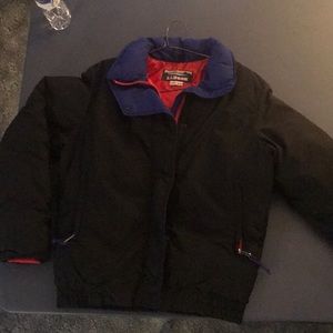 LL bean black and blue coat